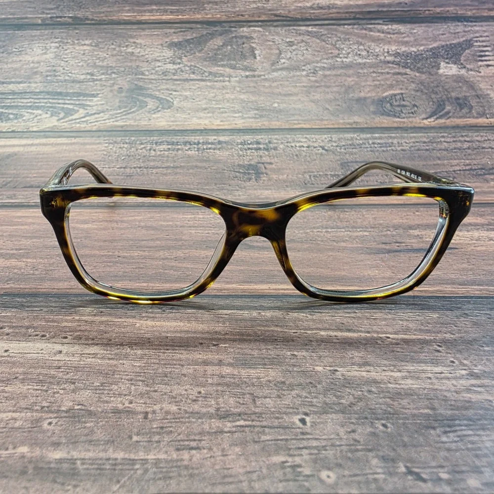 Ray-Ban RB 1536 3602 Dark Havana Tortoise Shell Rectangular Eyeglasses 48-16-130